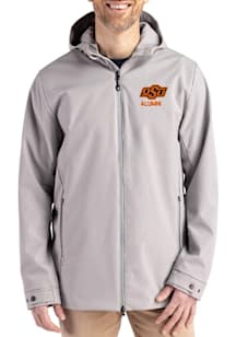 Cutter and Buck Oklahoma State Cowboys Mens Grey Alumni Camano Light Weight Jacket