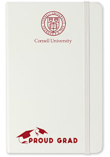 Cornell Big Red Proud Grad team logo Notebook and Folder - White