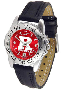 Rutgers Scarlet Knights Sport Leather Womens Watch