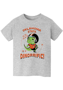 Vive La Fete Oklahoma State Cowboys Youth Grey Dino-Riffic Short Sleeve T-Shirt