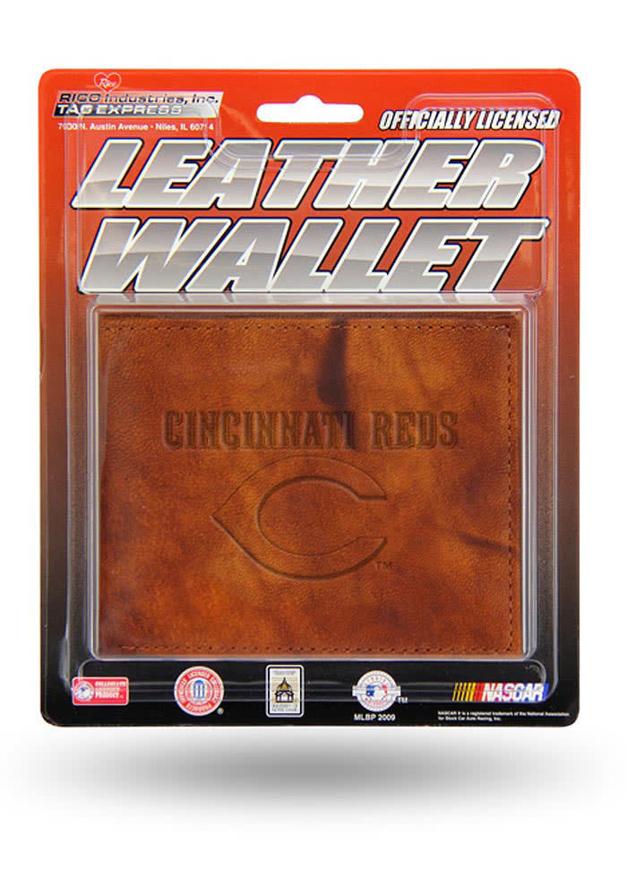 Cincinnati Reds Manmade Leather Mens Bifold Wallet