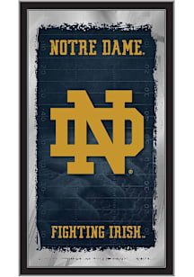 Notre Dame Fighting Irish Football Hanging Back Bar Mirror