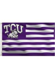 TCU Horned Frogs 3x5 Purple, White Purple Silk Screen Grommet Flag