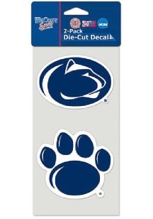 Penn State Nittany Lions Navy Blue  2PK Die Cut Decal