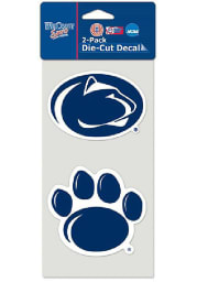Penn State Nittany Lions 2PK Die Cut Auto Decal - Navy Blue