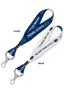 Navy Blue  Penn State Nittany Lions 2 Color Blue Front Lanyard