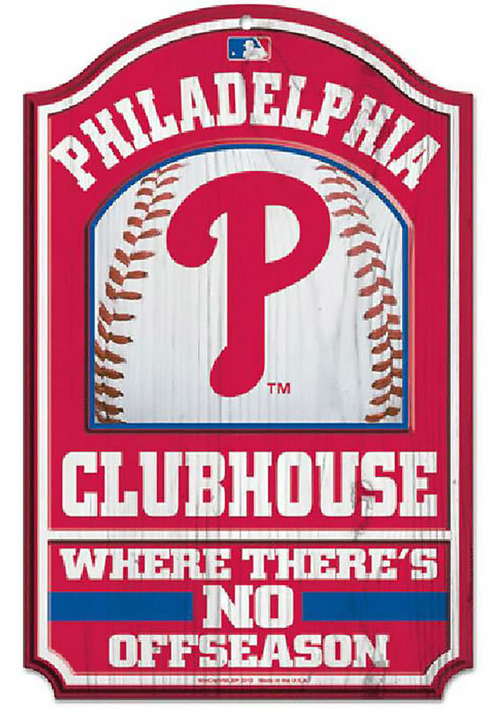 Philadelphia Phillies 11x17 Clubhouse Wood Sign