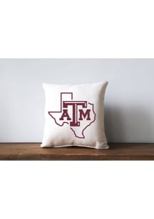 Texas A&amp;M Aggies Plain Logo Throw Pillow Pillow