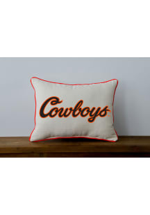 Oklahoma State Cowboys Corded Logo Throw Pillow Pillow