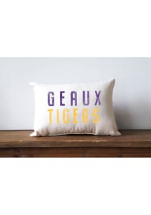 LSU Tigers Plain Slogan Throw Pillow Pillow