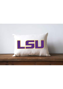 LSU Tigers Plain Name Throw Pillow Pillow