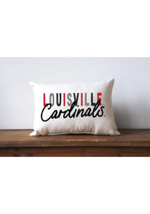 Louisville Cardinals Plain Name Throw Pillow Pillow