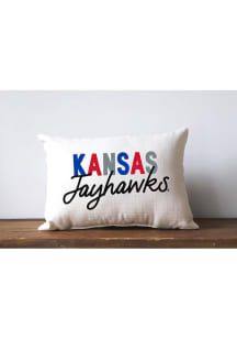Kansas Jayhawks Plain Name Throw Pillow Pillow