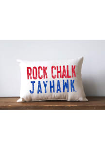 Kansas Jayhawks Plain Slogan Throw Pillow Pillow