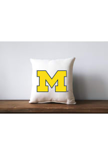 Michigan Wolverines Team Logo Throw Pillow
