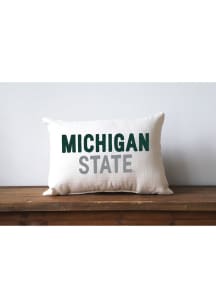 Michigan State Spartans Plain Name Throw Pillow