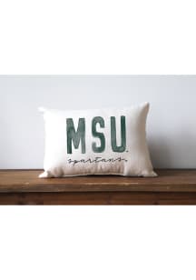 Michigan State Spartans Plain Logo Throw Pillow