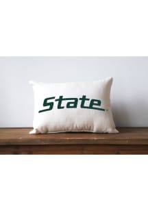 Michigan State Spartans Plain Script Throw Pillow