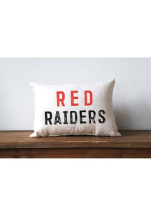 Texas Tech Red Raiders Plain Name Throw Pillow