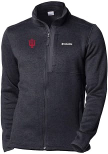 Columbia Indiana Hoosiers Mens Black Heat Seal Sweater Weather Medium Weight Jacket