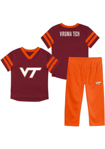 Virginia Tech Hokies Toddler Maroon Red Zone Set Top and Bottom