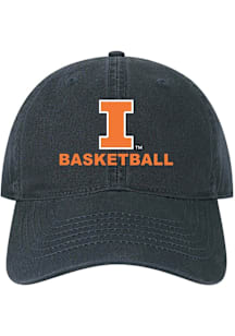 Illinois Fighting Illini Basketball Twill Adjustable Hat - Navy Blue