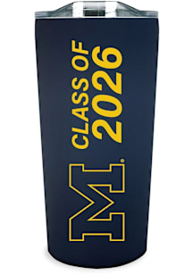 Michigan Wolverines 18oz Class of 2026 Soft Touch Stainless Steel Tumbler - Navy Blue