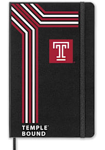 Temple Owls School Bound team logo Notebook and Folder - Black