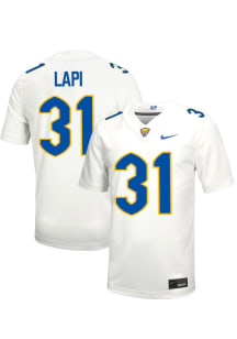 Nick Lapi  Mens White Pitt Panthers NIL Name And Number Football Jersey