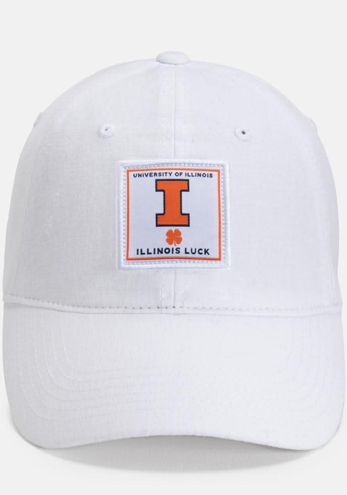 Black Clover Illinois Fighting Illini Dream Adjustable Hat - White
