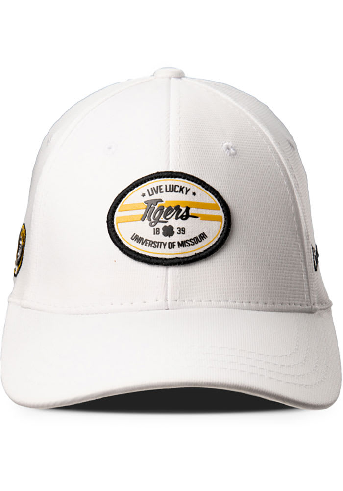 Black Clover Missouri Tigers Mens White Force Flex Hat