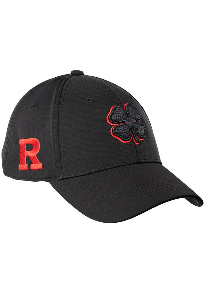 Rutgers Scarlet Knights Black Clover BLACK Phenom Flex Hat - 13790107
