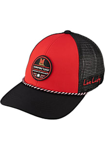 Black Clover Maryland Terrapins The Gamer Adjustable Hat - Red