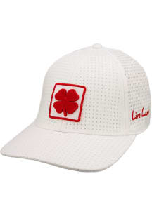 Black Clover Nebraska Cornhuskers Mens White The Laser Flex Hat