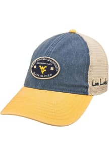 Black Clover West Virginia Mountaineers The Retro Adjustable Hat - Navy Blue