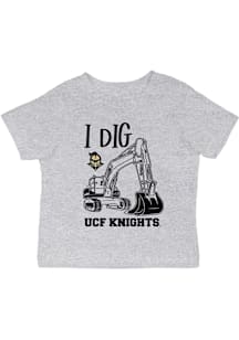 Vive La Fete UCF Knights Infant Excavator Short Sleeve T-Shirt Grey