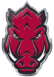 Sports Licensing Solutions Arkansas Razorbacks Aluminum Car Emblem - Red