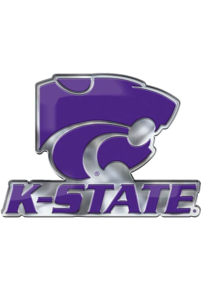 Sports Licensing Solutions K-State Wildcats Aluminum Car Emblem - Purple