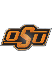 Sports Licensing Solutions Oklahoma State Cowboys Aluminum Car Emblem - Orange
