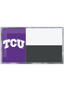 Sports Licensing Solutions TCU Horned Frogs Aluminum Car Emblem - Purple
