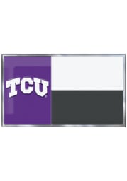 Sports Licensing Solutions TCU Horned Frogs Aluminum Car Emblem - Purple