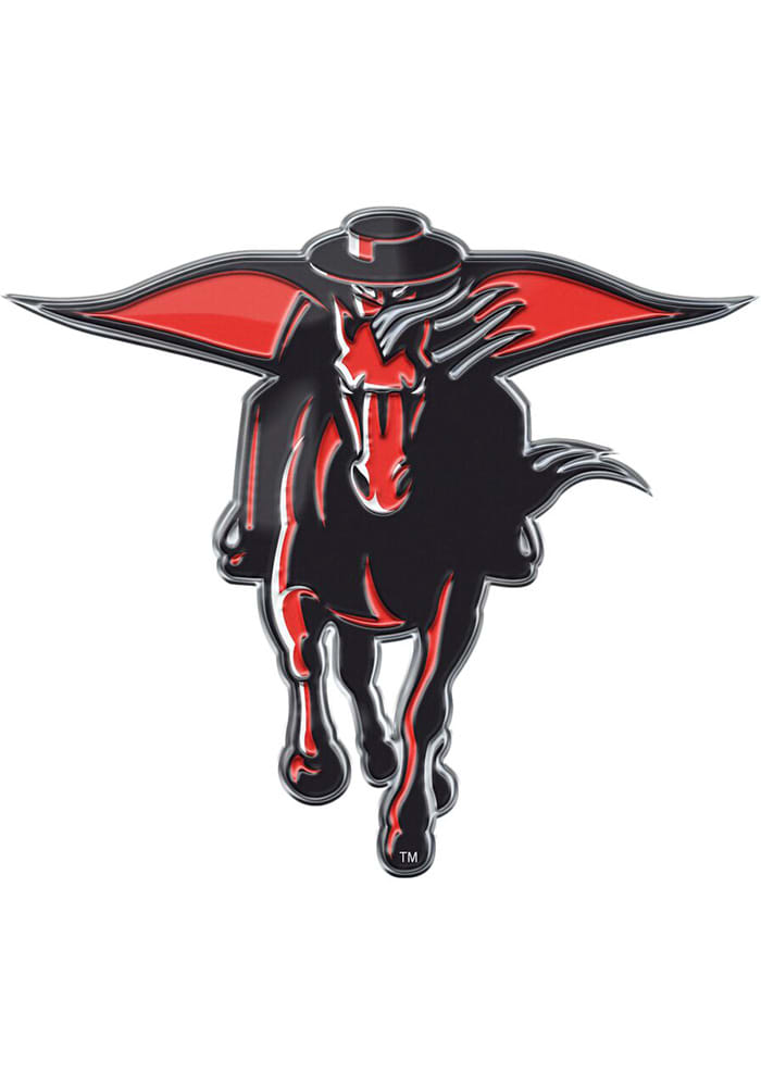 Sports Licensing Solutions Texas Tech Red Raiders Aluminum Car Emblem - Red