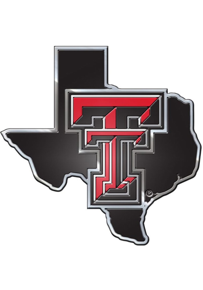 Sports Licensing Solutions Texas Tech Red Raiders Aluminum Car Emblem - Red