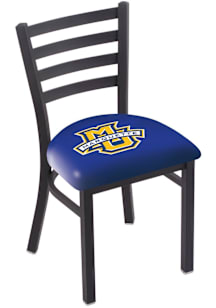 Marquette Golden Eagles Stationary Black Wrinkle Finish Pub Stool - Black