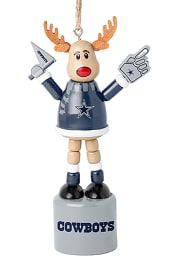 Dallas Cowboys Push Puppet Reindeer Ornament
