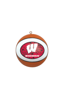 Orange Wisconsin Badgers Replica Ball Ornament