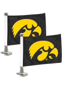 Sports Licensing Solutions Iowa Hawkeyes Team Ambassador 2 Pack Car Flag - Black