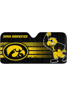 Iowa Hawkeyes Black Sports Licensing Solutions Universal Auto Sun Shade