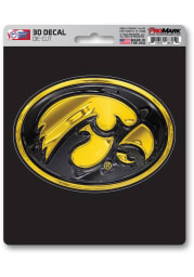 Sports Licensing Solutions Iowa Hawkeyes 5x7.5 3D Auto Decal - Black