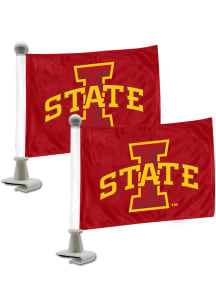 Sports Licensing Solutions Iowa State Cyclones Team Ambassador 2 Pack Car Flag - Red